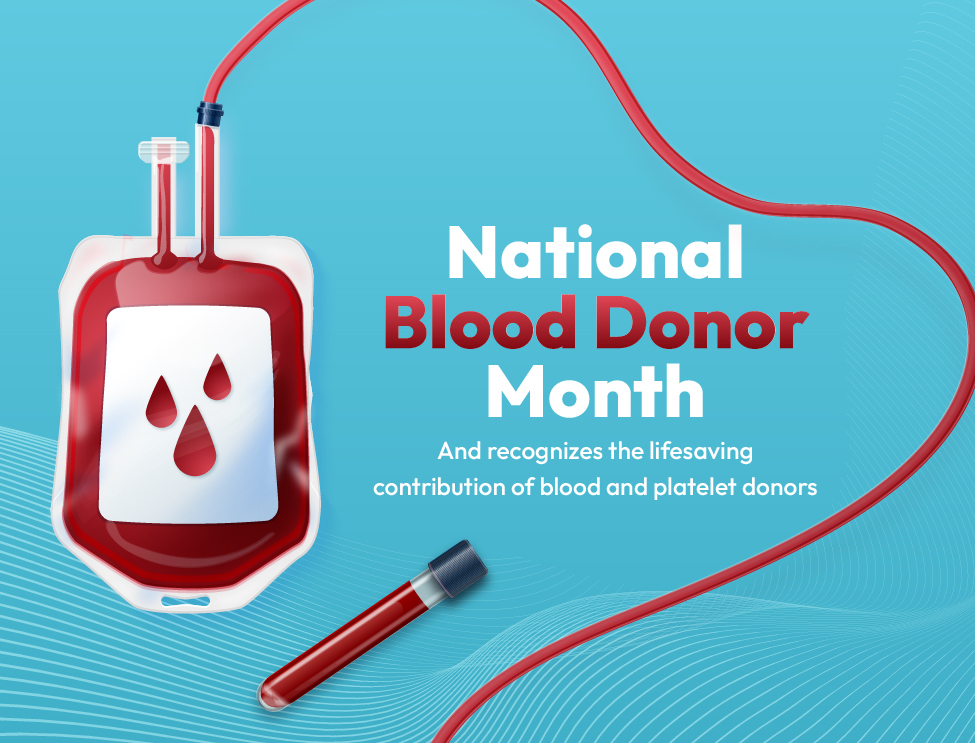 national blood donation month