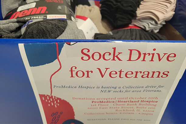 Stepping Up For Our Veterans – Join ProMedica Hospice Sock Drive